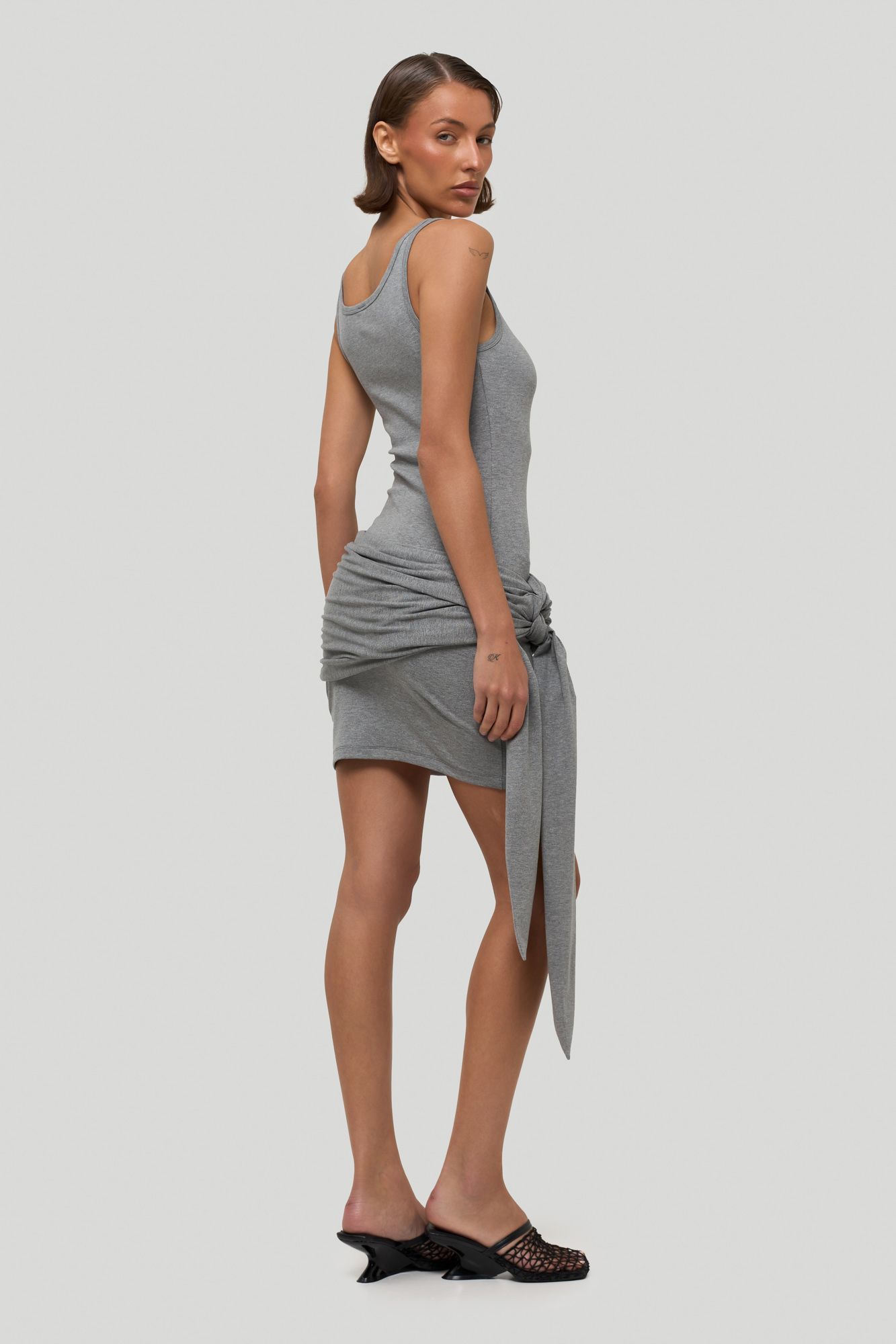Платье мини с завязками (one size)
